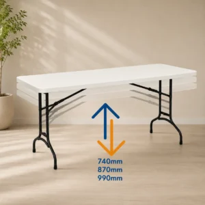 6ft Adjustable Trestle Table Hire (Seats 6–8)