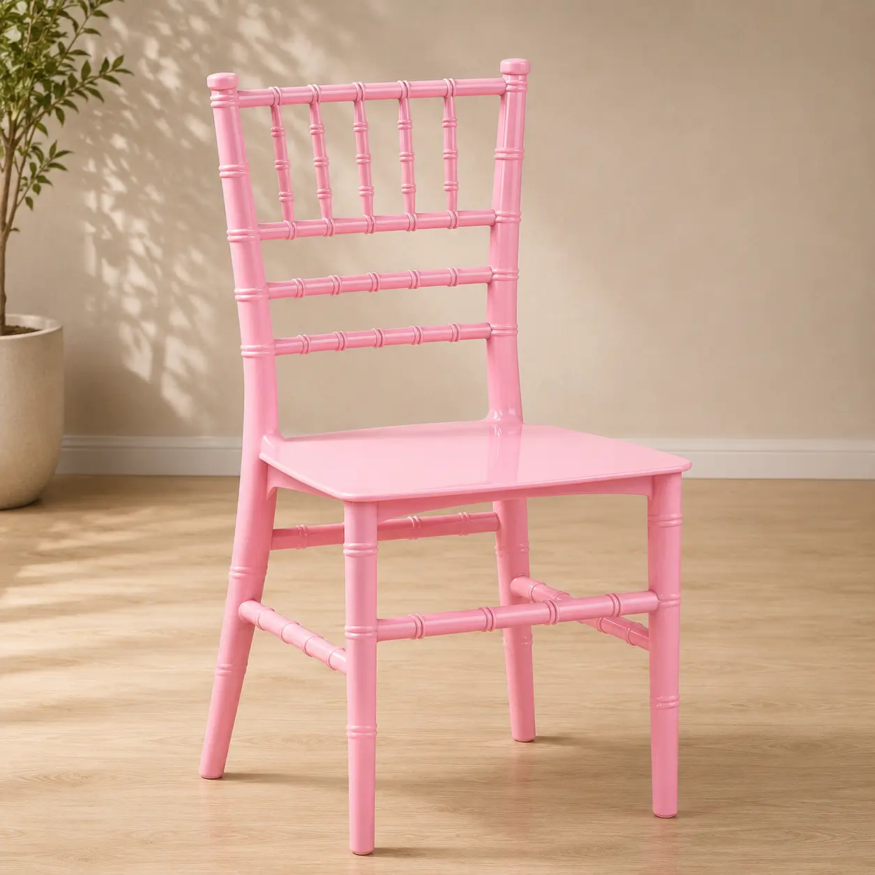 Children's Pink Chiavari Chair Hire (Ages 3–7)