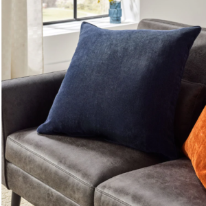 Navy blue velvet cushion for banquet chair hire