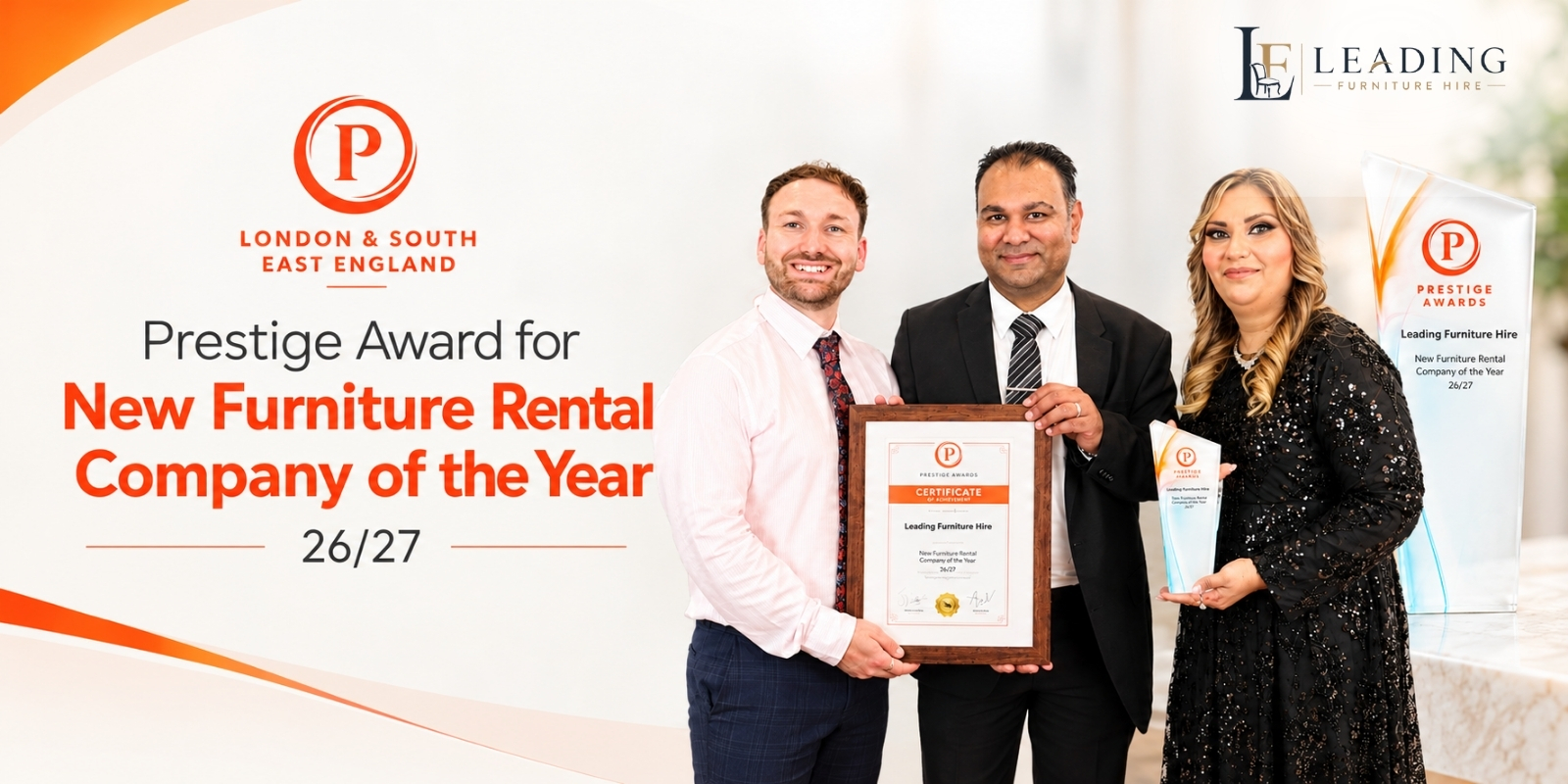 Prestige Award for New Furniture Rental Company of the Year 26/27